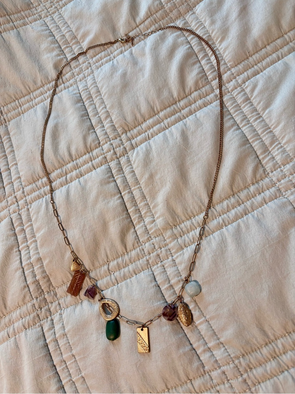 ♥️ Long Gold Charm Necklace ✨